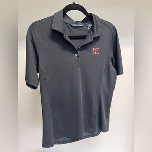 Women’s Cutter & Buck Miami University of Ohio golf shirt, size large, NWT